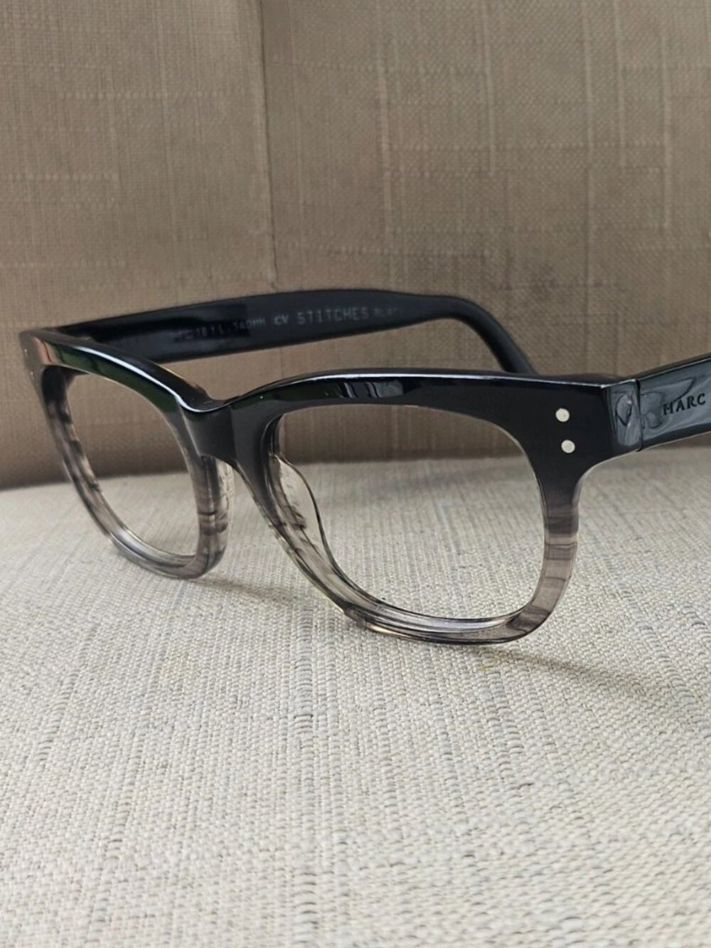 Mark Ecko Eyeglasses Frame Unisex Eyewear STITCHES Black Glasses Frame only